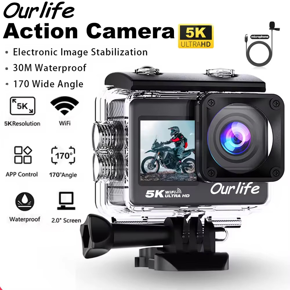 Photographic Memory - Ourlife 5K Action Camera 4K60FPS Touch
